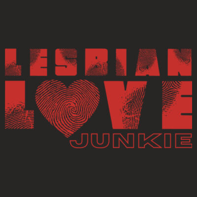 Lesbian Love Junkie - Razorback Tank Top Design
