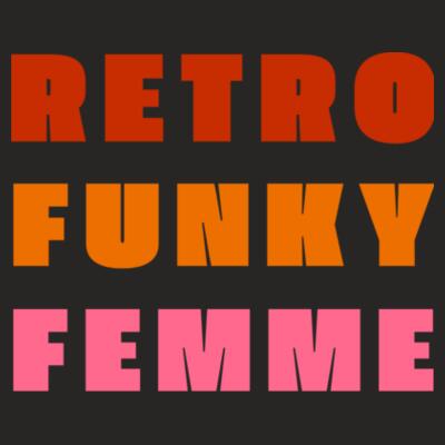 Retro Funky Femme - Racerback Tank Top Design