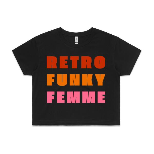 Retro Funky Femme - Crop top Thumbnail