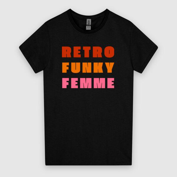 Retro Funky Femme - Tshirt Thumbnail