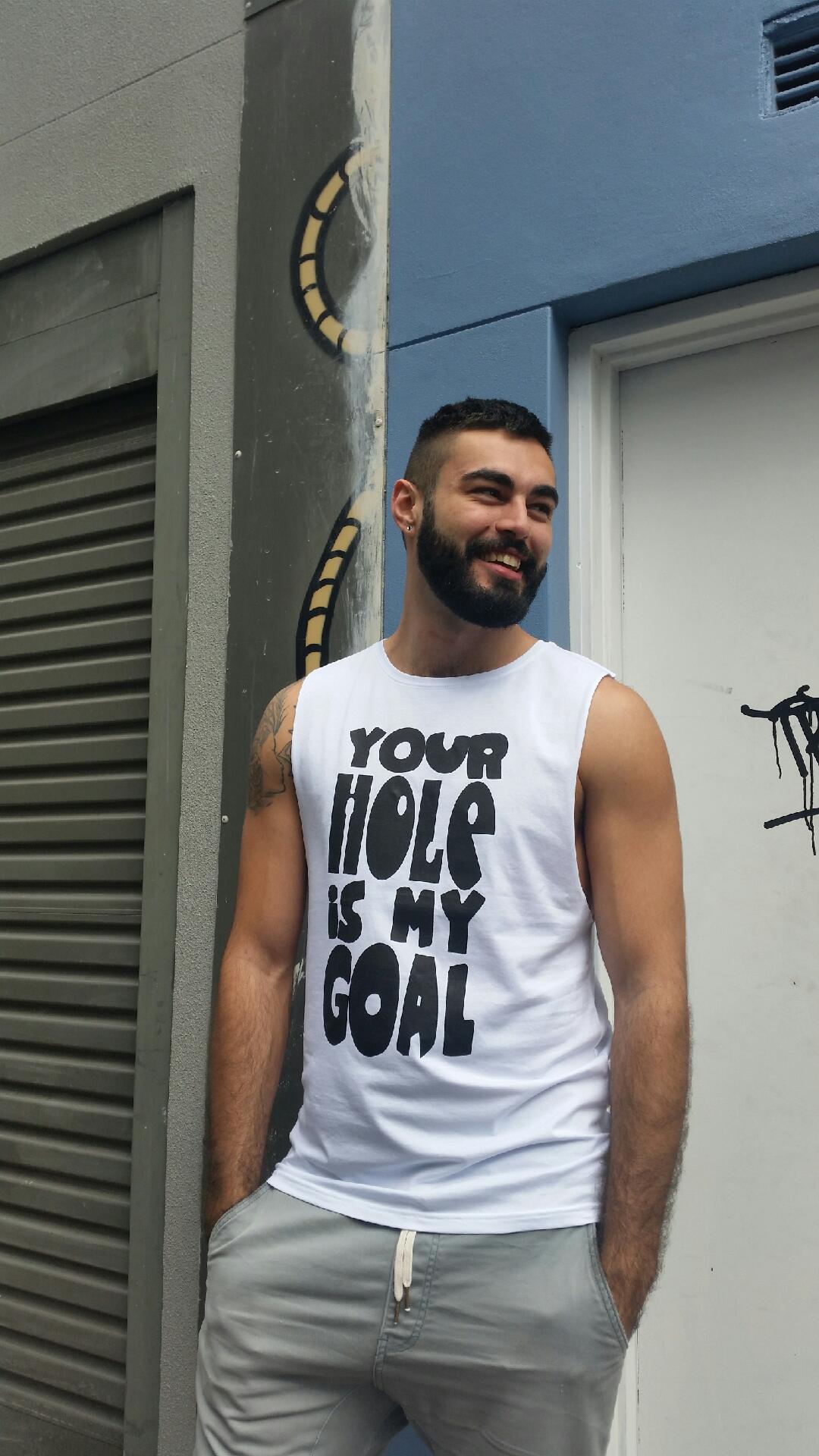 YOUR HOLE IS MY GOAL Tank Top by Dick Savvy